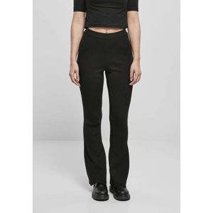Urban Classics - Rib Knit Bootcut Legging - Zwart