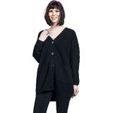 Urban Classics Ladies Chunky Fluffy Knit Cardigan Cardigan zwart