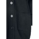 Urban Classics Ladies Chunky Fluffy Knit Cardigan Cardigan zwart