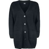 Urban Classics Ladies Chunky Fluffy Knit Cardigan Cardigan zwart