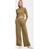 Urban Classics - Organic Cropped Turtleneck Longsleeve top - Groen