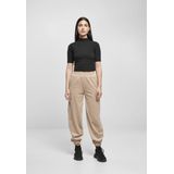 Urban Classics - High Waist Ballon Velvet Dames joggingbroek - Creme