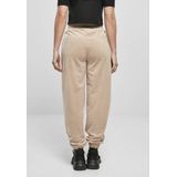 Urban Classics - High Waist Ballon Velvet Dames joggingbroek - Creme