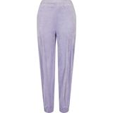 Urban Classics - High Waist Ballon Velvet Dames joggingbroek - Paars