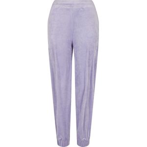 Urban Classics - High Waist Ballon Velvet Dames joggingbroek - Paars