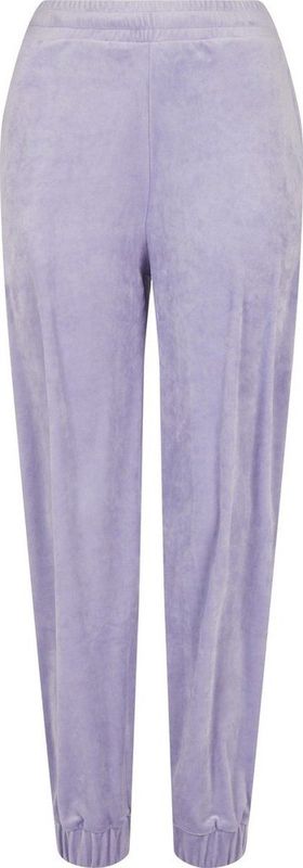 Urban Classics - High Waist Ballon Velvet Dames joggingbroek - Paars