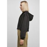 Urban Classics - Korte Oversized Jas - Zwart - Geborsteld Fleece