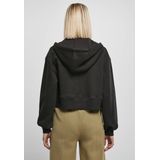 Urban Classics - Korte Oversized Jas - Zwart - Geborsteld Fleece