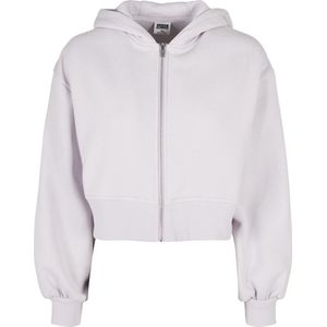 Urban Classics - Short Oversized Zip Jacket - Paars - 35% Polyester, 65% Katoen