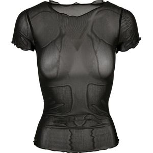 Urban Classics Top Mesh tee Zwart
