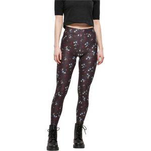 Urban Classics - Dameslegging - All-Over Print - Zacht Stretchjersey - Slim Fit