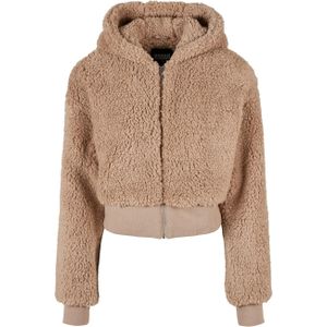 Urban Classics - Oversized Jas - Zwart - 100% Polyester - Sherpa