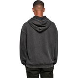 Build Your Brand - Acid Washed Oversized Hoodie - Grijs - Katoen