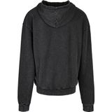 Build Your Brand - Acid Washed Oversized Hoodie - Grijs - Katoen
