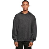 Build Your Brand - Acid Washed Oversized Hoodie - Grijs - Katoen