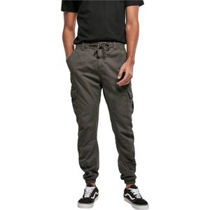 Urban Classics - Lange Cargobroek - Zwart - Katoen - Slim Fit