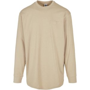 Urban Classics - Heavy Oversized Pocket Longsleeve shirt - Beige