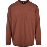 Urban Classics - Heavy Oversized Pocket Longsleeve shirt - Bruin