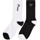 Mister Tee - Aries Zodiac - Sokken - Zwart/Wit - 2-Pack