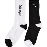 Mister Tee - Scorpio Zodiac - Sokken - Zwart/Wit - 2-Pack