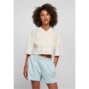STARTER - Cropped Mesh Jersey T-Shirt - palewhite/White - Polyester - Oversized Fit