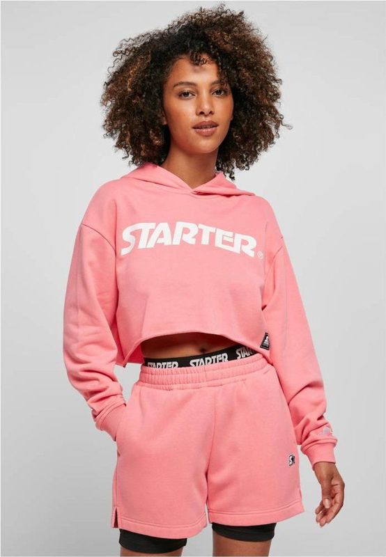 Starter Black Label - Logo pinkgrapefruit Crop Hoodie - Roze