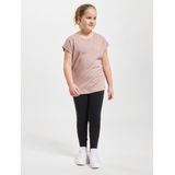 Urban Classics - Organic Extended Shoulder Kinder T-shirt - Kids 110 116 - Roze