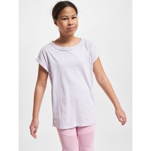 Urban Classics - Organic Extended Shoulder Kinder T-shirt - Kids 110 116 - Paars
