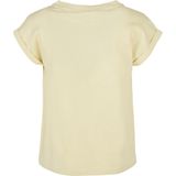 Urban Classics - Organic Extended Shoulder Kinder T-shirt - Kids 122 128 - Geel