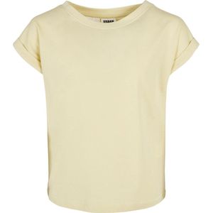 Urban Classics - Organic Extended Shoulder Kinder T-shirt - Kids 146 152 - Geel