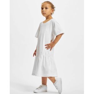 Urban Classics - Meisjesjurk - Wit - T-shirt met Ruches