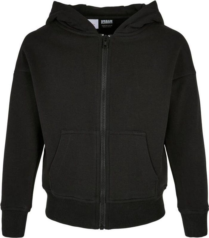 Urban Classics - Organic Terry Vest Met Capuchon Kinderen - Kids / - Zwart
