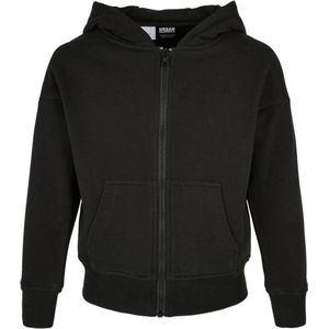 Urban Classics - Organic Terry Vest Met Capuchon Kinderen - Kids / - Zwart