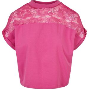 Urban Classics - Dames T-shirt - Roze - Katoen - Oversized