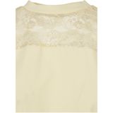 Urban Classics - Oversized Lace Tee - T-shirt - Softyellow - Dames