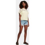 Urban Classics - Oversized Lace Tee - T-shirt - Softyellow - Dames