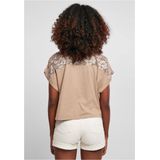 Urban Classics - Short Oversized Lace Top - Creme