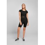 URBAN CLASSICS Radlerhose Urban Classics Damen Ladies High Waist Lace Inset Cycle Shorts (1-tlg)