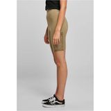 Urban Classics - High Waist Lace Inset Korte cycle broek - Groen