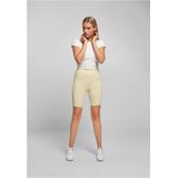 Urban Classics - High Waist Lace Inset Korte cycle broek - Geel