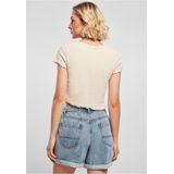 Urban Classics - Crop Top - Zwart - Katoen Elastaan