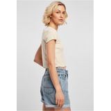 Urban Classics - Crop Top - Zwart - Katoen Elastaan