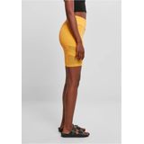 Urban Classics - High Waist Tech Mesh Korte cycle broek - Geel