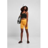 Urban Classics - High Waist Tech Mesh Korte cycle broek - Geel