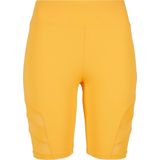 Urban Classics - High Waist Tech Mesh Korte cycle broek - Geel