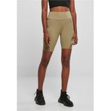 Urban Classics - High Waist Tech Mesh Korte cycle broek - Groen