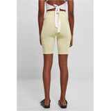 Urban Classics - High Waist Tech Mesh Korte cycle broek - Geel