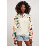 Urban Classics - Mixed Pullover Jas - Creme - Damesjack - Sportief