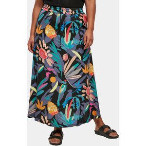 Urban Classics - Viscose Midi Lange rok - Zwart