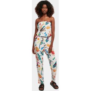 Urban Classics - Viscose Bandeau Jumpsuit - Zwart - 100% Viscose
